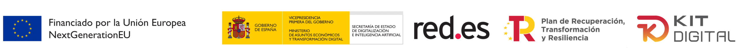 Financiado por la Unión Europea – NextGenerationEU · Gobierno de España · red.es · Plan de Recuperación, Transformación y Resiliencia · Kit Digital